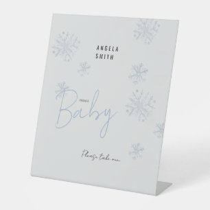 Snowflake Please take one Baby Shower Sign