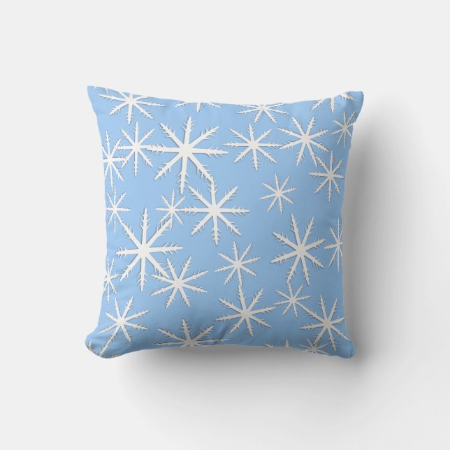 Snowflake  Print Cushion (Front)