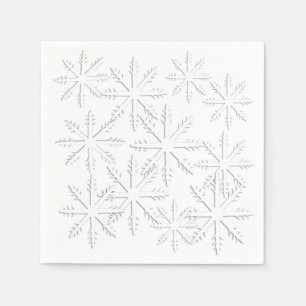 Snowflake Print Napkin