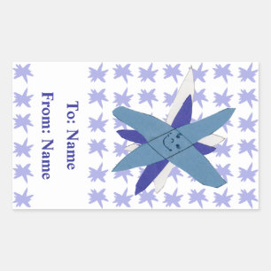 Snowflake Rectangular Sticker