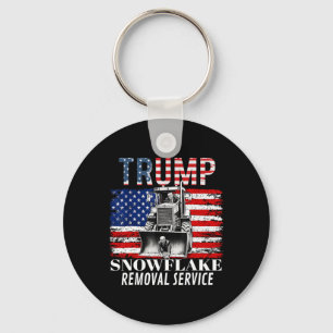 Snowflake Removal Service Funny Donald Trump 2024  Key Ring