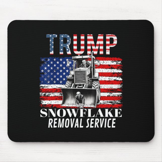 Snowflake Removal Service Funny Donald Trump 2024  Mouse Pad (Front)