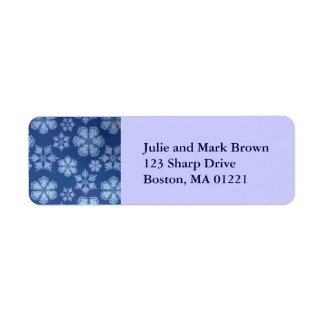 Snowflake Return Address Label