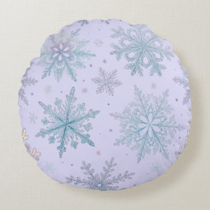 “Snowflake Round Pillow" Cushion