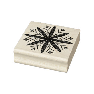 Snowflake Rubber Stamp