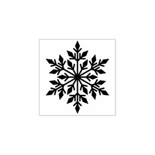 Snowflake  Rubbir Stamp