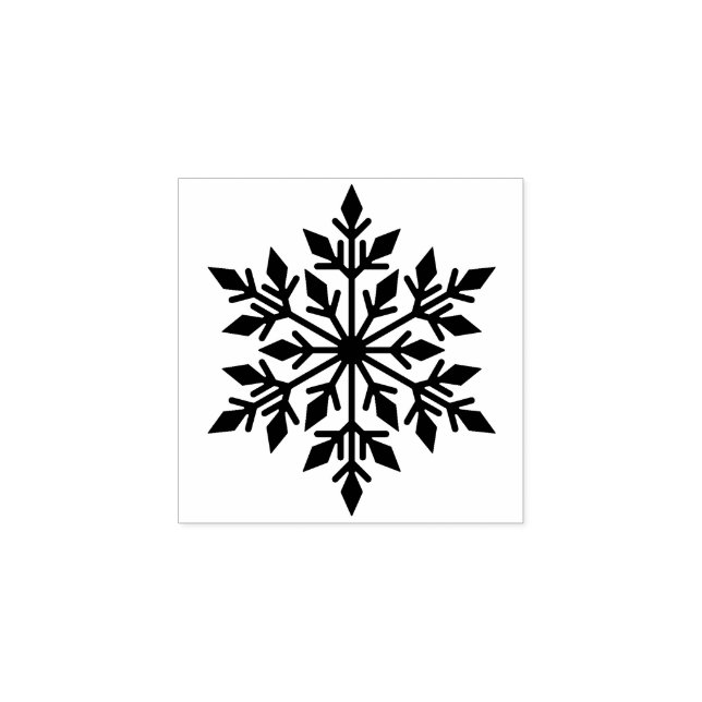Snowflake  Rubbir Stamp (Imprint)