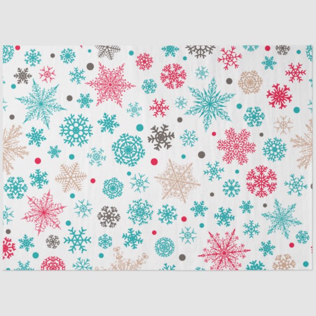 Snowflake Series 16 Design 5 Tissue Paper (Front)