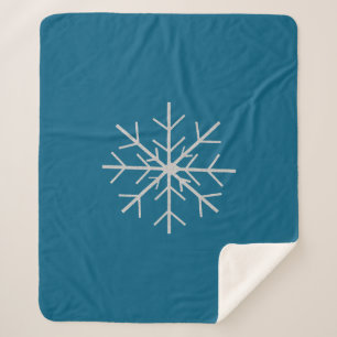 Snowflake  sherpa blanket