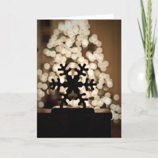 Snowflake Silhouette Holiday Card
