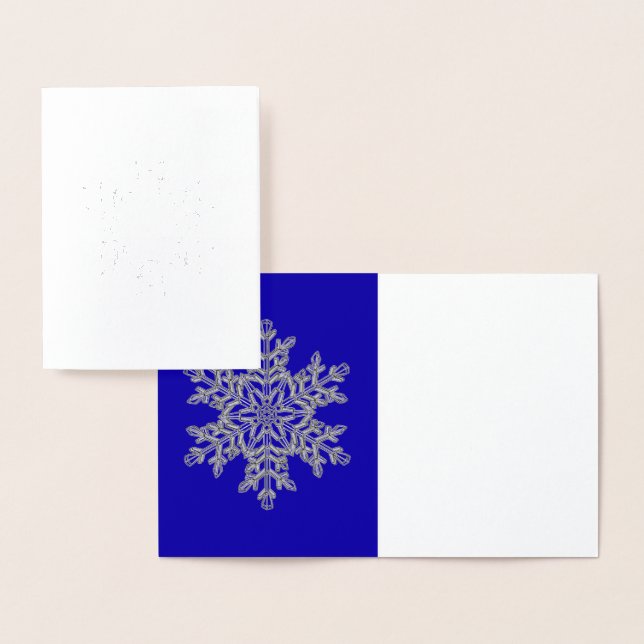Snowflake Silver Foil Card  (Display)