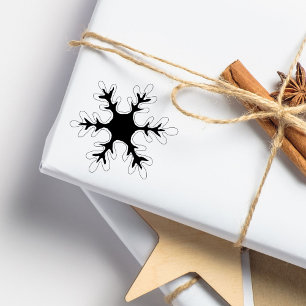 Snowflake Snow Christmas Holiday Rubber Stamp