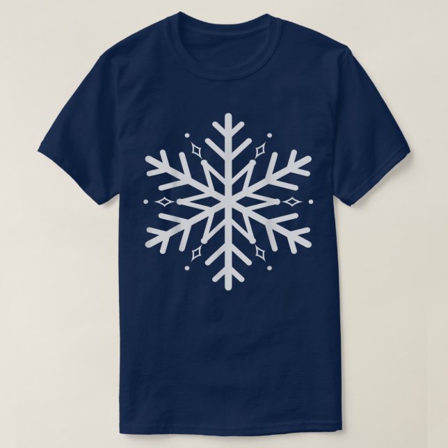 Snowflake  Snow Winter Unique Special Graphic Tee  (Design Front)