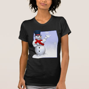 Snowflake Snowman T-Shirt