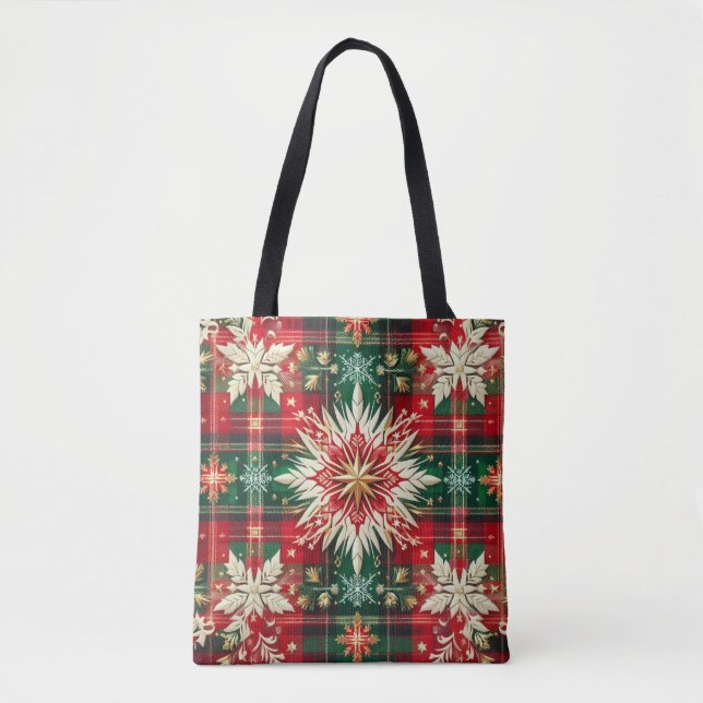 Snowflake Splendour  Tote Bag (Front)