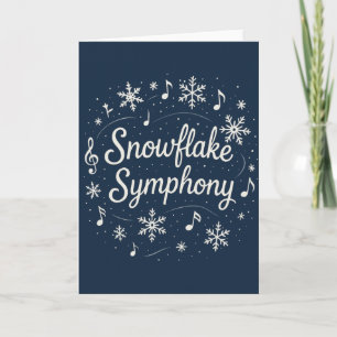 Snowflake Symphony Card