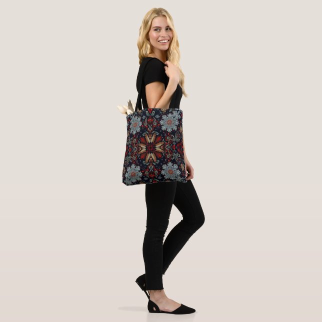 Snowflake Symphony Tote Bag (On Model)