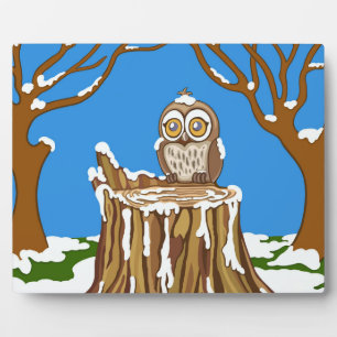 Snowflake the Owl Plaque