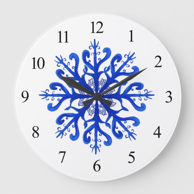 Snowflake Wall Clock (Front)