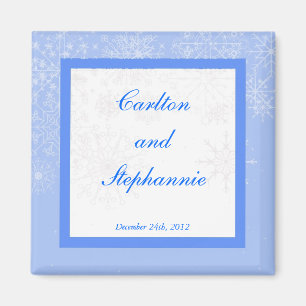Snowflake Wedding Magnet Favour