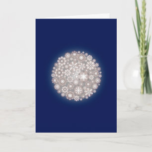 Snowflake White Christmas Holiday Card
