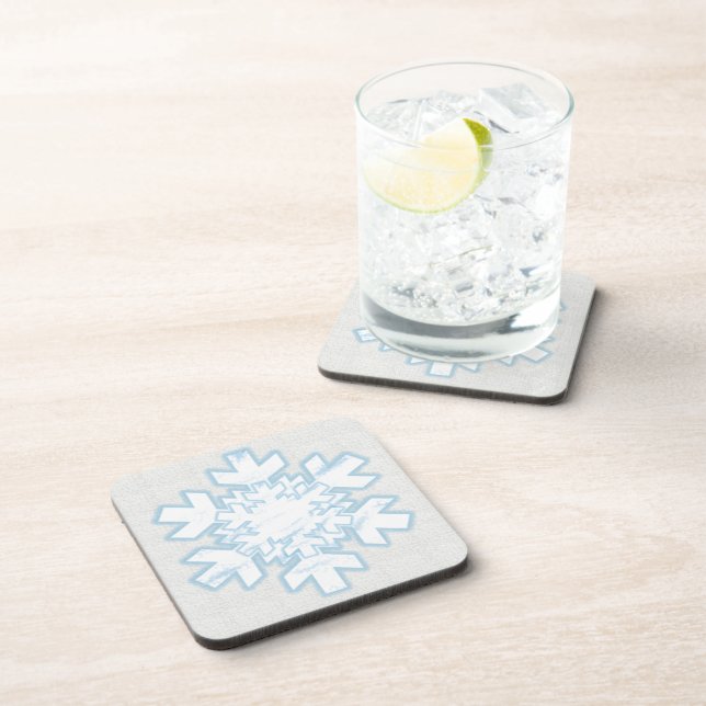 Snowflake (white) coaster (Right Side)