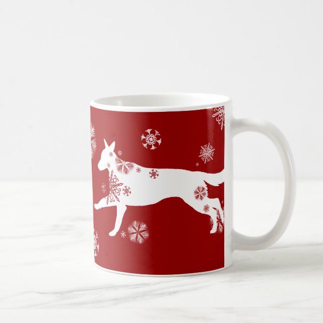 Snowflake White German Shepherd Dog Coffee Mug (Right)