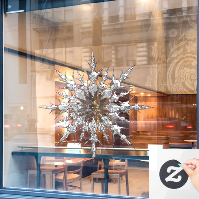 Snowflake Window Cling (Cafe Window)