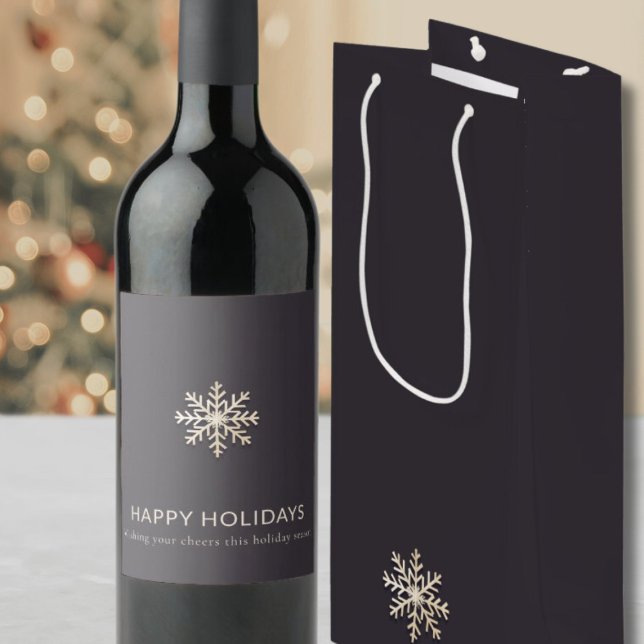 Snowflake Wine Gift Bag (Creator Uploaded)