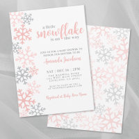 Snowflake Winter Girl Baby Shower