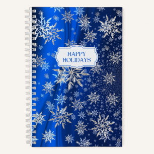 Snowflake Winter Holidays Christmas  Notebook