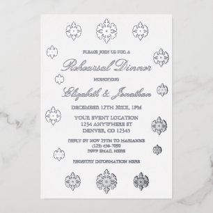 Snowflake Winter Rehearsal Dinner