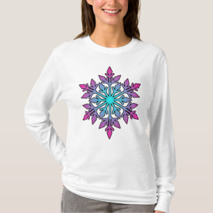 SNOWFLAKE-Winter Sports, Snowboard, Ski, Weather T-Shirt