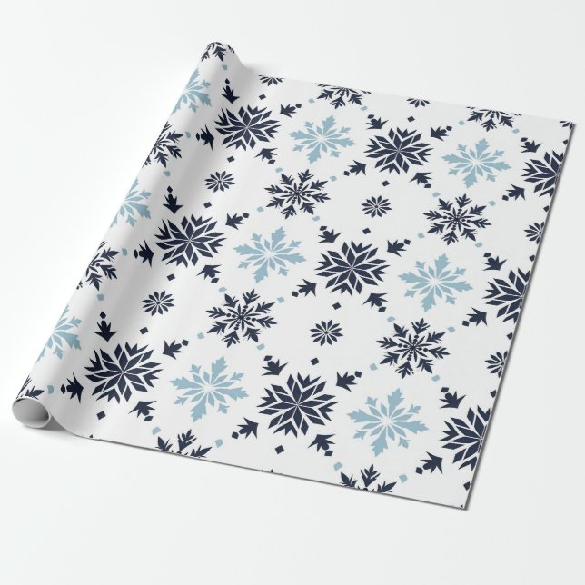 Snowflake Wrapping Paper  (Unrolled)