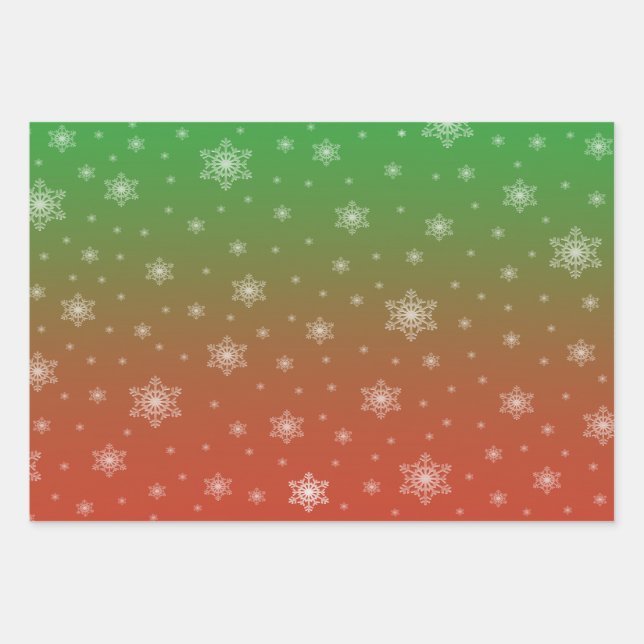 Snowflake wrapping paper (Front)