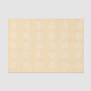 Snowflake Xmas Design Peach Holiday Christmas Tissue Paper