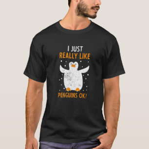 Snowflake Zoo Animal  Antarctica Bird  Penguin Pre T-Shirt