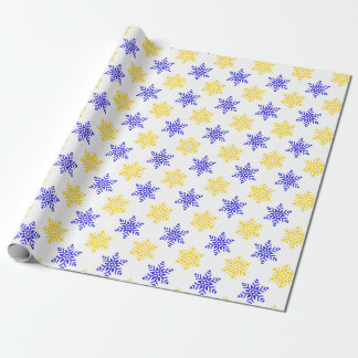 Snowflaked themed coffee mug wrapping paper