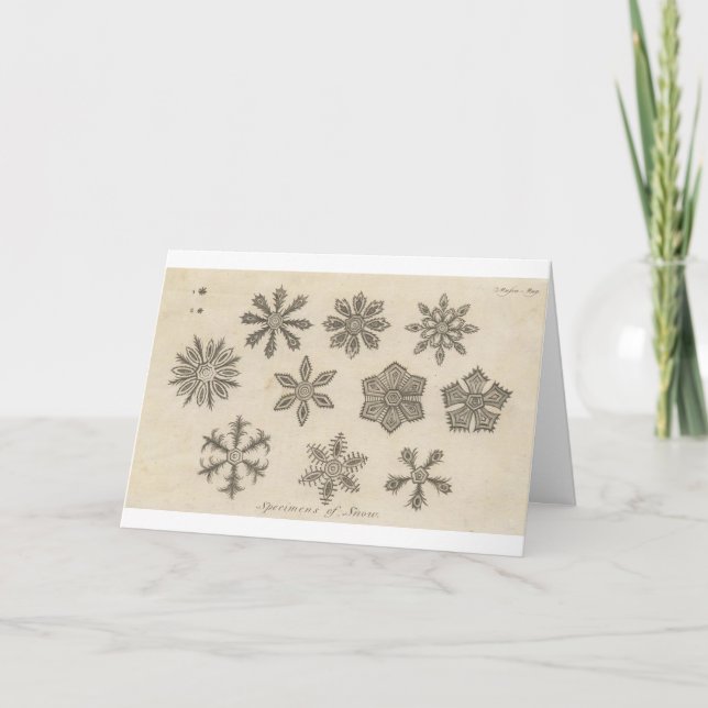 Snowflakes - 1791 holiday card (Front)