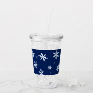 Snowflakes Acrylic Tumbler