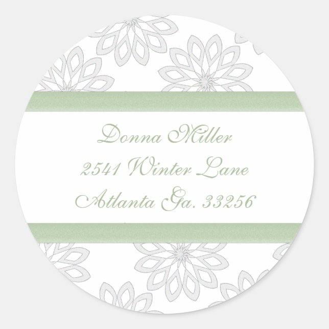Snowflakes Adderess Labels (Front)