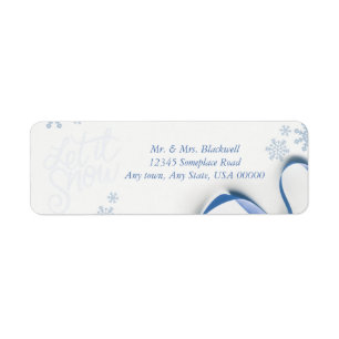 Snowflakes and Blue Ribbons