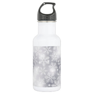 Snowflakes and lights 532 ml water bottle