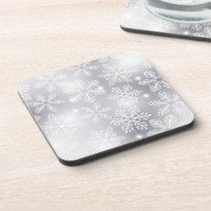 Snowflakes and lights coaster