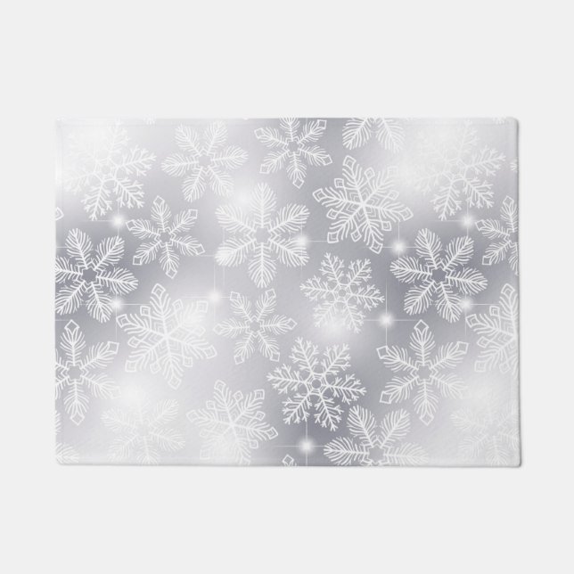 Snowflakes and lights doormat (Front)