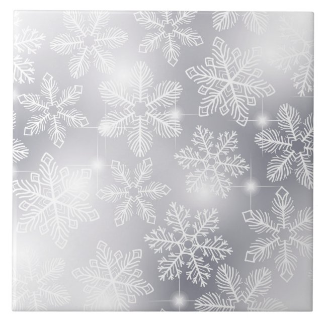Snowflakes and lights tile (Front)