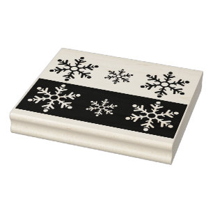snowflakes art stamp