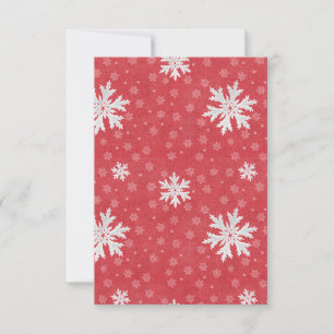 Snowflakes at Christmas Eve Invitation