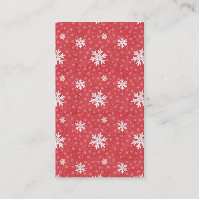 Snowflakes at Christmas Eve Invitation (Front)