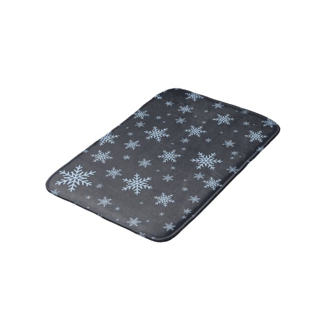 Snowflakes Bath Mat (Angled)